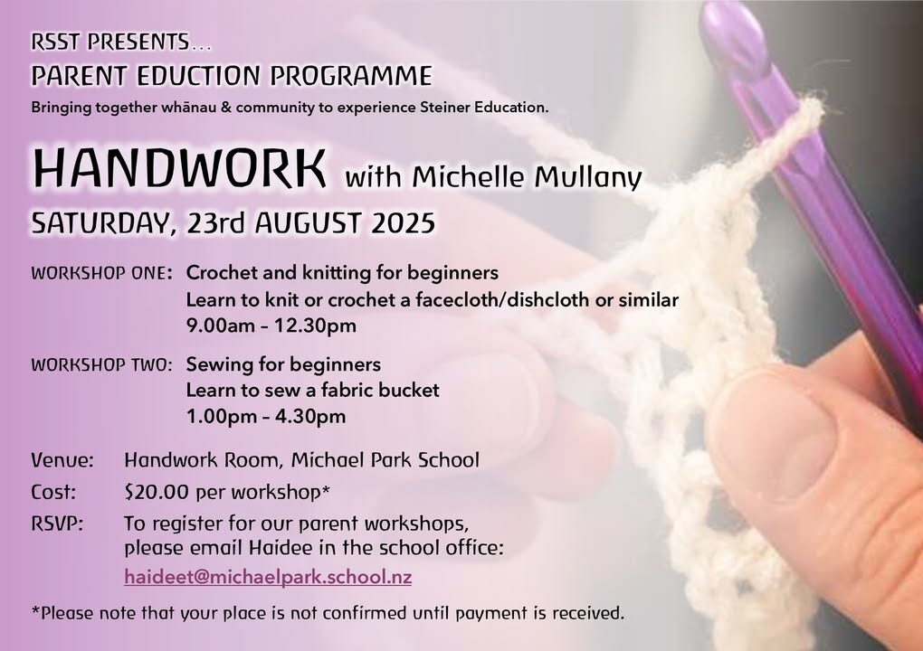 Our parent education programme gives parents the opportunity to experience some of the crafts our tamariki enjoy in their learni...